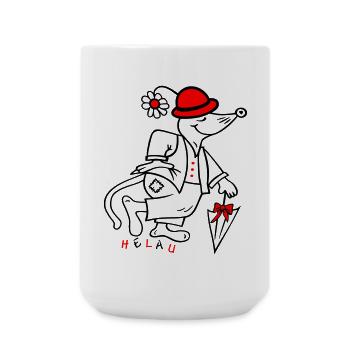 Fasching - Große Tasse 440 ml - Weiß - Vorne