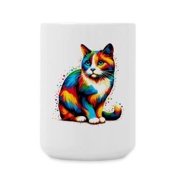 Cat - Large Mug 440 ml - white - Front