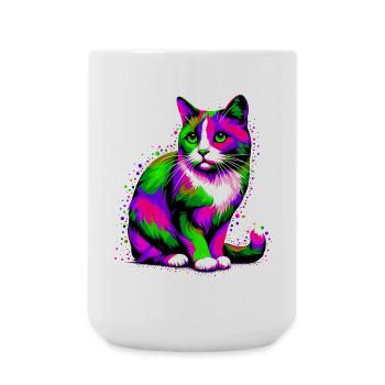 Cat - Large Mug 440 ml - white - Front