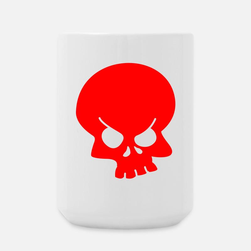 Schädel - Große Tasse 440 ml - Weiß