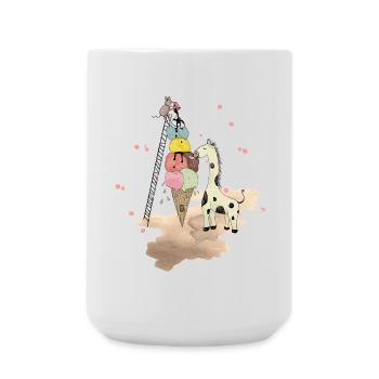 Wildlife Icecream - Large Mug 440 ml - white - Front