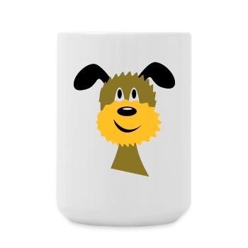 chien - Grande tasse 440 ml - blanc - Devant