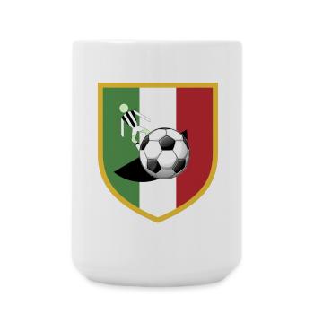 Subbuteo-Liga-Bianconero - Große Tasse 440 ml - Weiß - Vorne