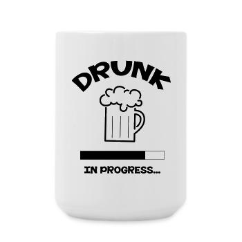 Drunk in progress... - Grande tasse 440 ml - blanc - Devant