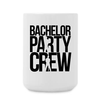 bachelor party crew - Large Mug 440 ml - white - Front