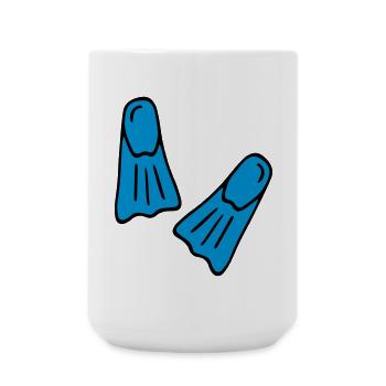 Funny gifts for divers - Large Mug 440 ml - white - Front