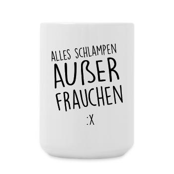Mein Frauchen - Große Tasse 440 ml - Weiß - Vorne