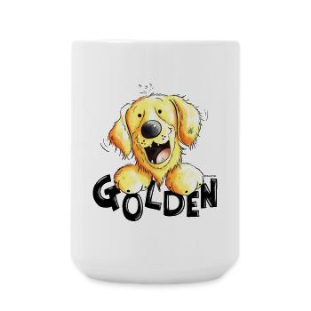 Golden Retriever - Grande tasse 440 ml - blanc - Devant