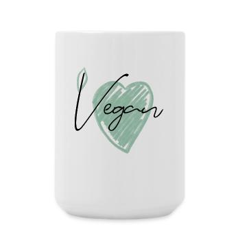 Vegan - Large Mug 440 ml - white - Front