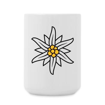 Edelweiss Bergblume logo - Large Mug 440 ml - white - Front