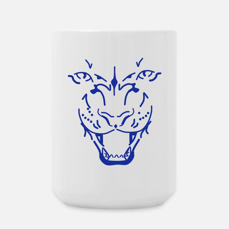tiger - Large Mug 440 ml - white