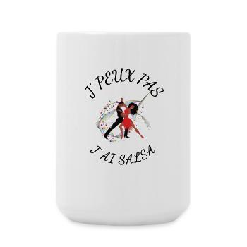 je peux pas, j'ai salsa - Grande tasse 440 ml - blanc - Devant