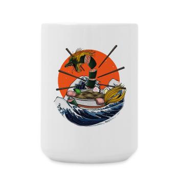 Ramen de dragon - Grande tasse 440 ml - blanc - Devant