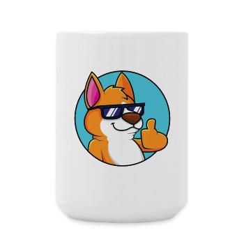 Cool Fox - Thumbs Up - Large Mug 440 ml - white - Front