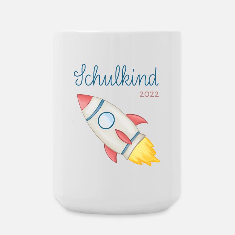 Schoolchild 2022 Rocket - Large Mug 440 ml - white