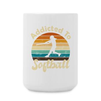 Softball - Grande tasse 440 ml - blanc - Devant