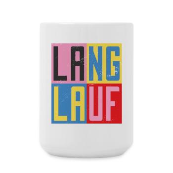 Cross-country design - Large Mug 440 ml - white - Front