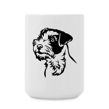 Parson Russell Terrier Head - Large Mug 440 ml - white - Front