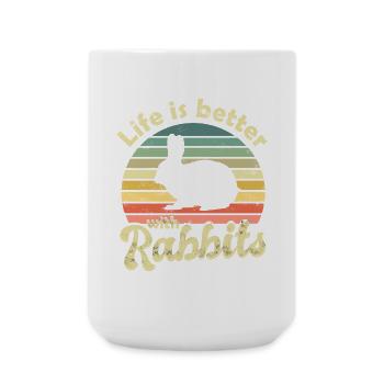 Rabbit Rabbit - Large Mug 440 ml - white - Front