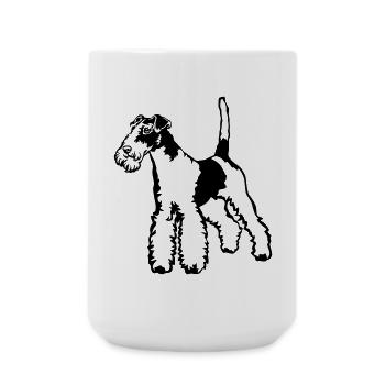 Fox terrier - Large Mug 440 ml - white - Front