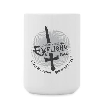 C'est les autres qui sont cons ! humour - Grande tasse 440 ml - blanc - Devant
