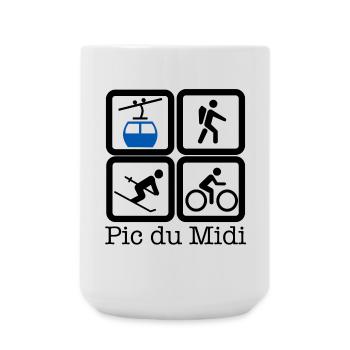 Pic du Midi - Grande tasse 440 ml - blanc - Devant