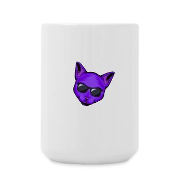 Meilleure Maman Chat violet - Grande tasse 440 ml - blanc - Devant