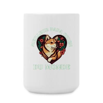 Meilleur Papa Chien Du Monde - Grande tasse 440 ml - blanc - Devant