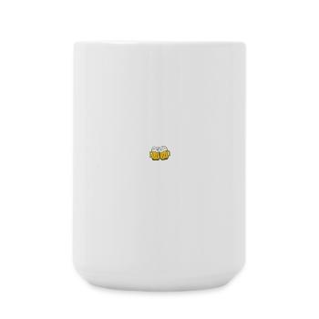 Bières Plus que Fonte Logo - Large Mug 440 ml - white - Front