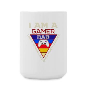 Ich bin ein Gamer-Vater - Große Tasse 440 ml - Weiß - Vorne