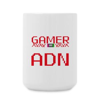 Gamer ADN Pixel Tee - Large Mug 440 ml - white - Front