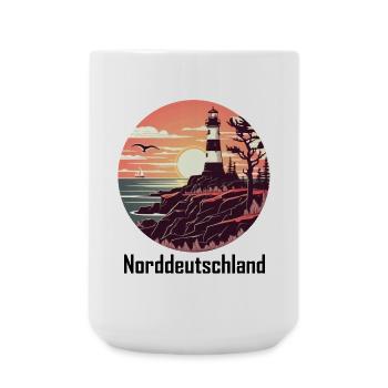 Norddeutschland - Große Tasse 440 ml - Weiß - Vorne