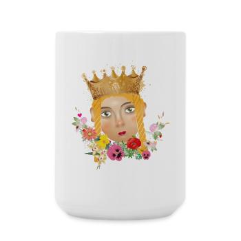 The Beautiful Princess as Puppets Theater Portrait - Large Mug 440 ml - white - Front