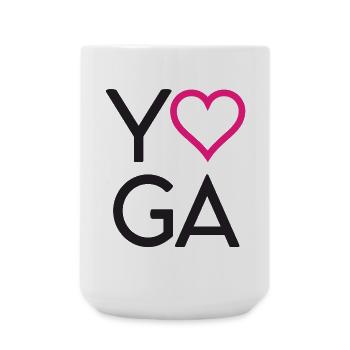 Yoga - Large Mug 440 ml - white - Front