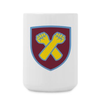 Cross hammer Hammers salute crossed arms irons - Large Mug 440 ml - white - Front