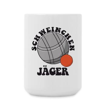 Boule Spruch Kugeln für Bouler Boccia Spiel - Große Tasse 440 ml - Weiß - Vorne