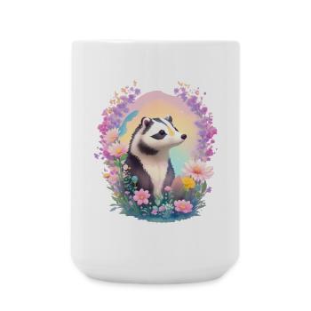 kleiner Dachs - Große Tasse 440 ml - Weiß - Vorne