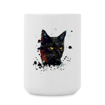 Cat Watercolor - Large Mug 440 ml - white - Front