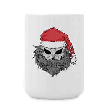Santa Claus Skull - Large Mug 440 ml - white - Front