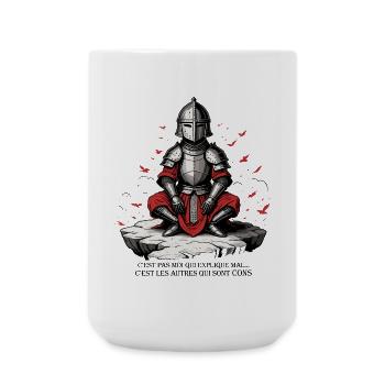 C'est pas moi qui explique mal, ... qui sont cons - Grande tasse 440 ml - blanc - Devant
