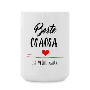 beste Mama, Muttertag - Große Tasse 440 ml - Weiß - Vorne