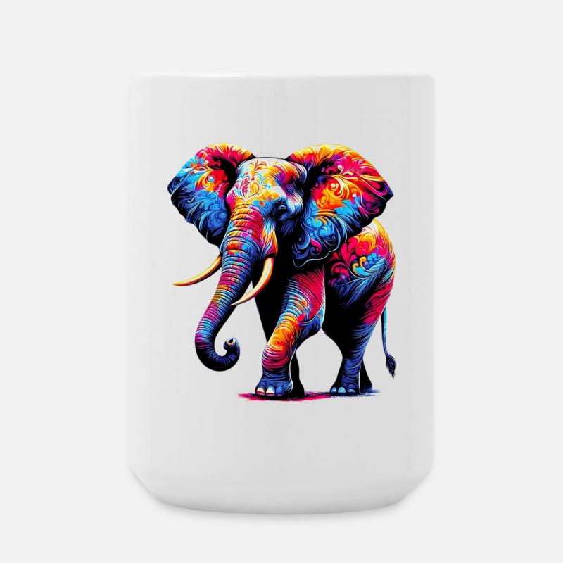 Elephant - Large Mug 440 ml - white