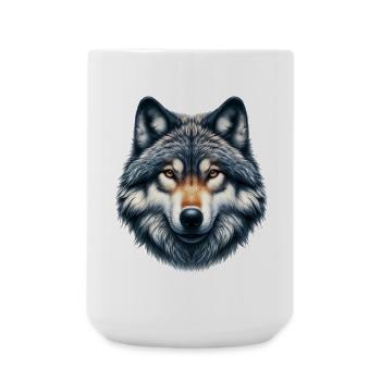 Loup - Grande tasse 440 ml - blanc - Devant