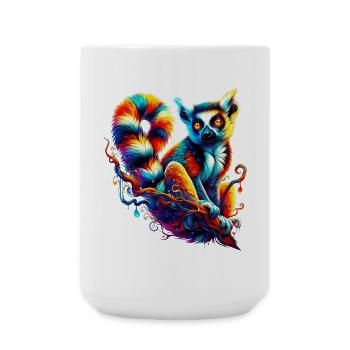 Lémurien - Grande tasse 440 ml - blanc - Devant