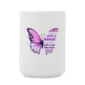 Demenzpfleger Schmetterling - Große Tasse 440 ml - Weiß - Vorne