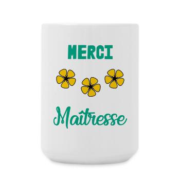 GELIEBTE. VIELEN DANK. DANKE HERRIN. GESCHENK - Große Tasse 440 ml - Weiß - Vorne