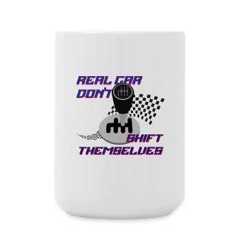Real Car Shift Themes - Große Tasse 440 ml - Weiß - Vorne