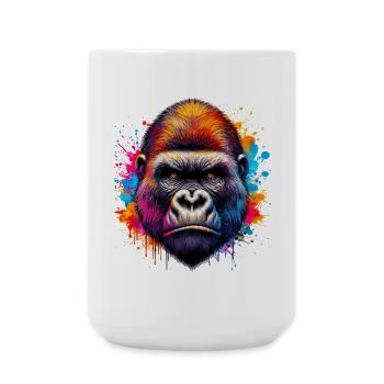 Gorilla - Large Mug 440 ml - white - Front