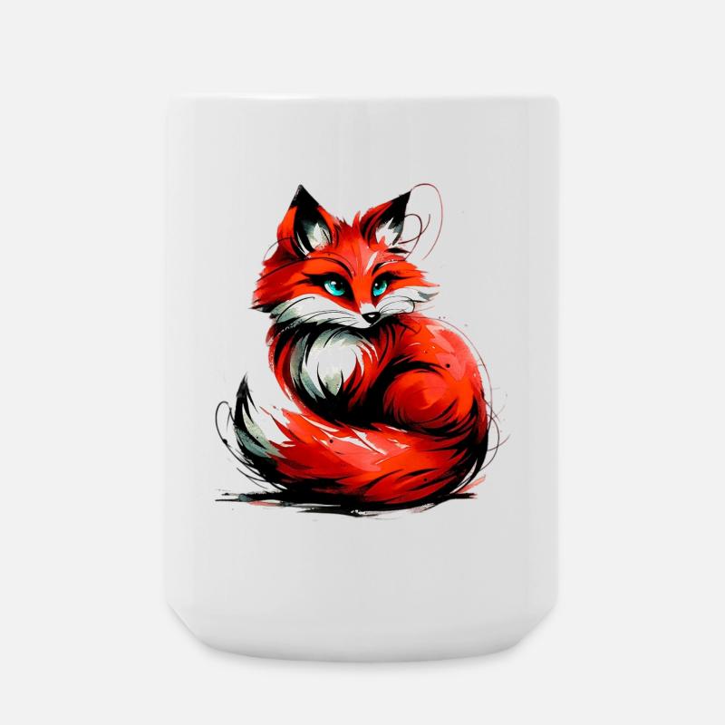 Fuchs - Große Tasse 440 ml - Weiß