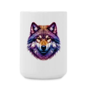 Wolf - Large Mug 440 ml - white - Front